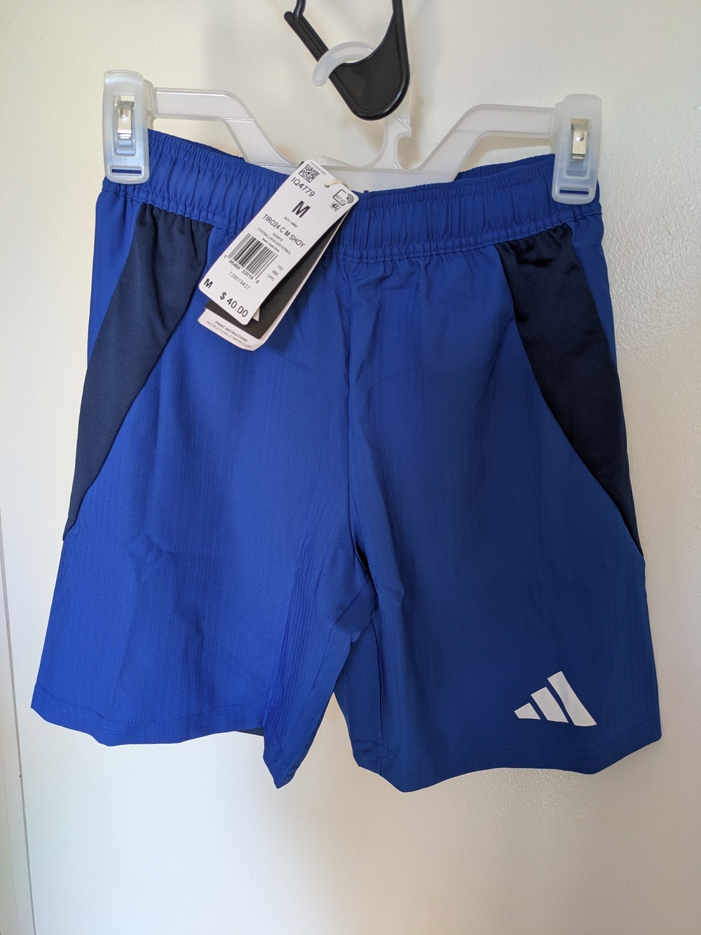 Adidas Boys Blue Performance Training Shorts